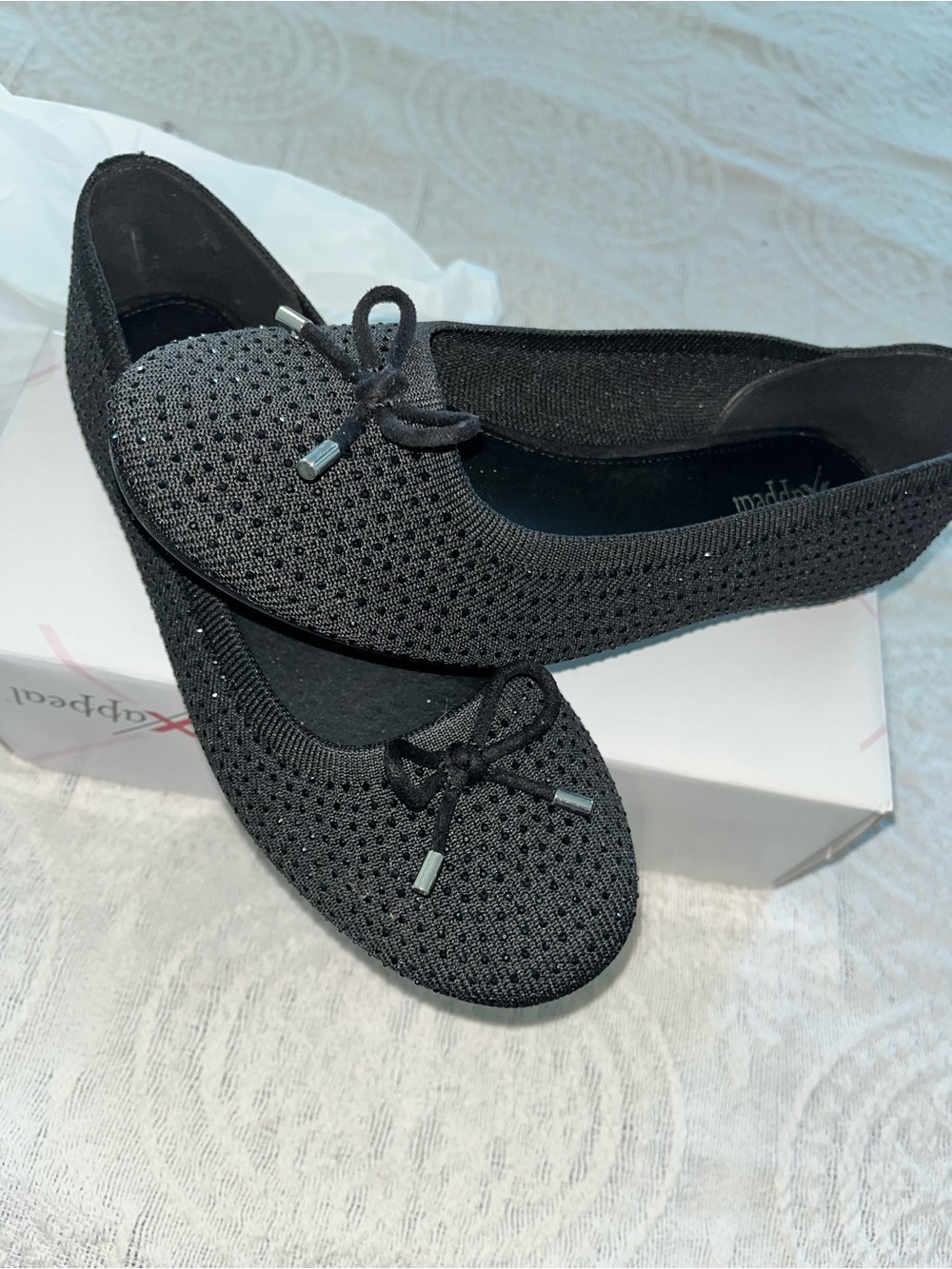 Xappeal Black and Pink Logo Shoe Box